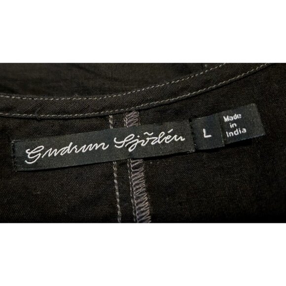 Gudrun Sjoden Black Button-Front Dress - Picture 10 of 11